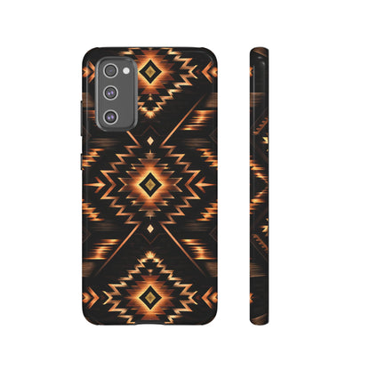 Black Gold Aztec Rug Tough Case