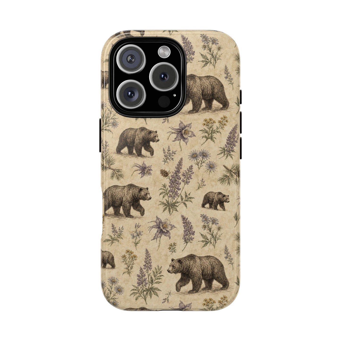 Floral Bear Tough Case