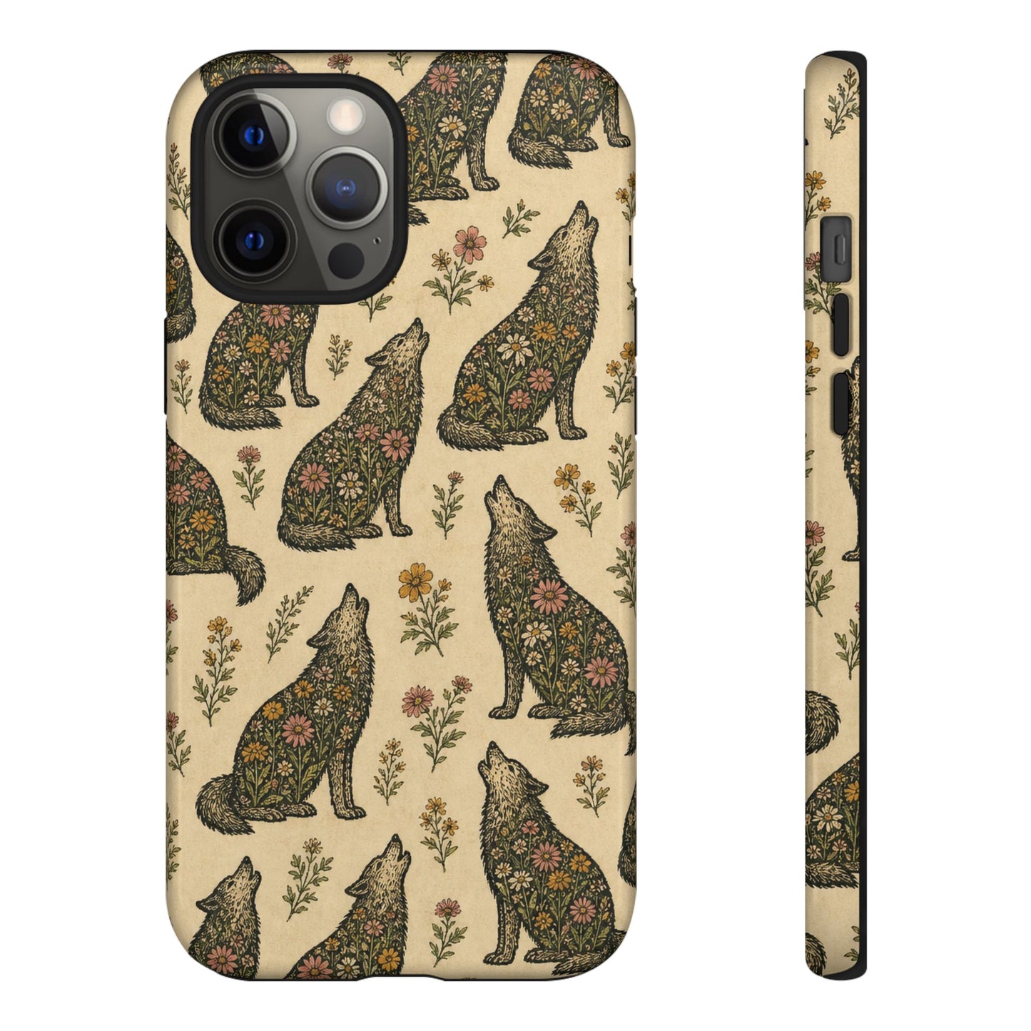 Floral Wolf Tough Case