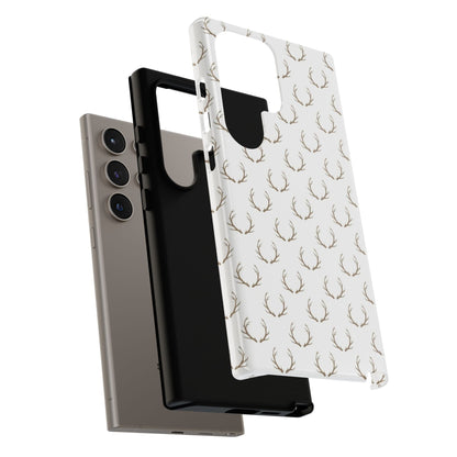 White Antlers Phone Case
