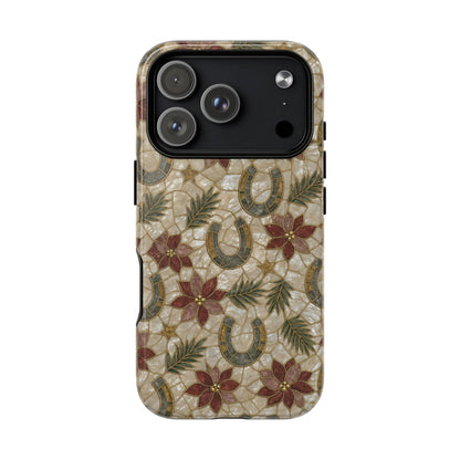 Pearl Horseshoe Poinsettia Magnetic Case