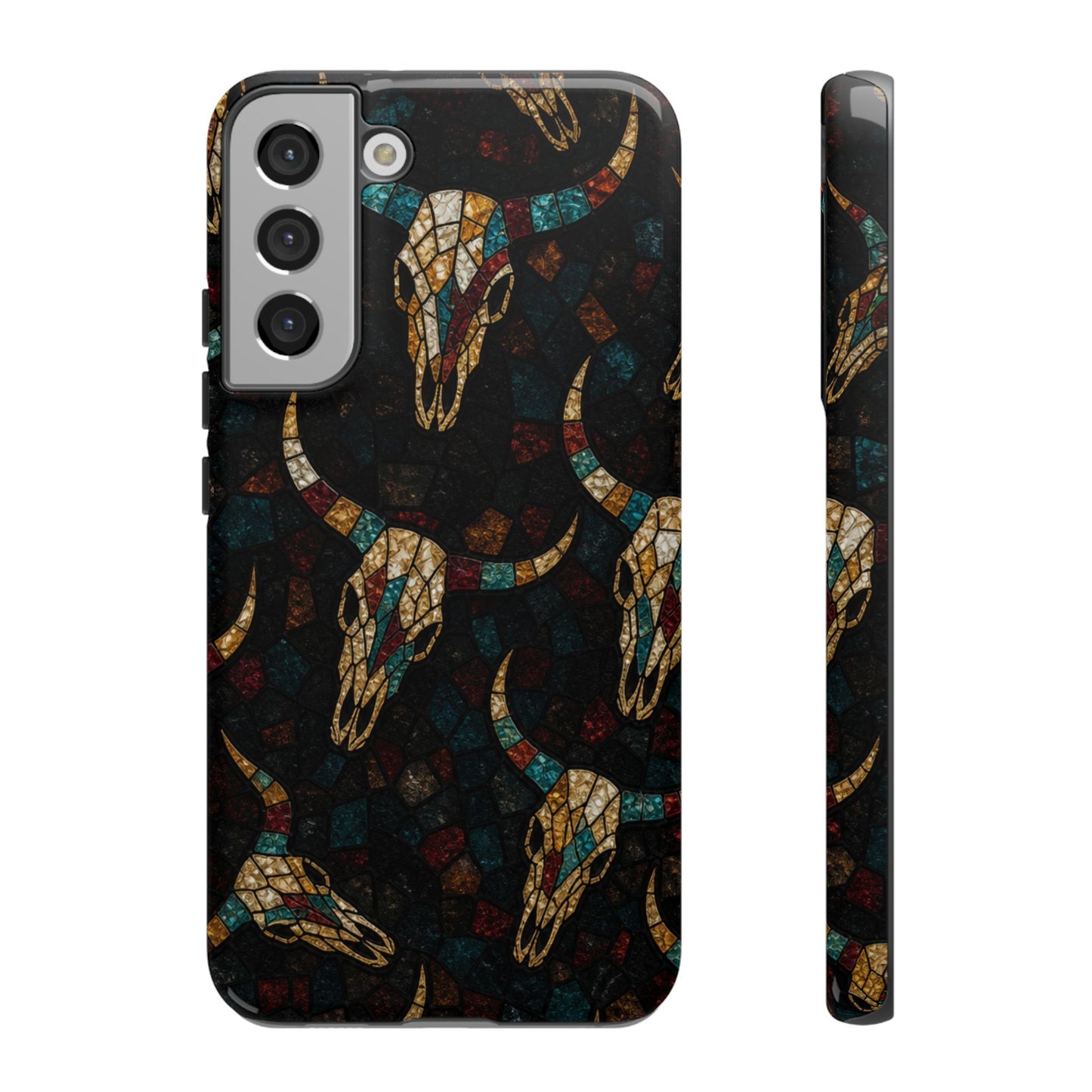 Stained Bull Skull Tough Case