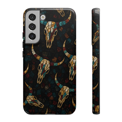 Stained Bull Skull Tough Case