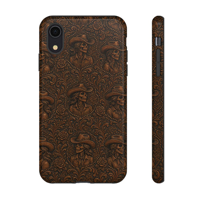 Tooled Skeleton Cowgirl Tough Case
