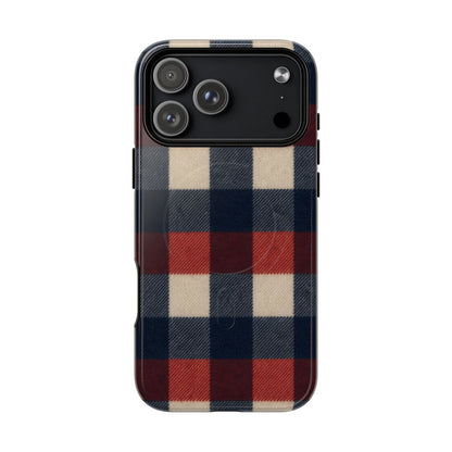 Patriotic Plaid Magnetic Case