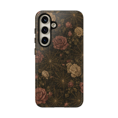 Spiderweb Rose Tough Case