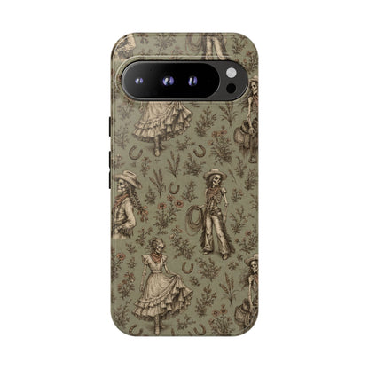 Skeleton Cowgirl Toile Tough Case