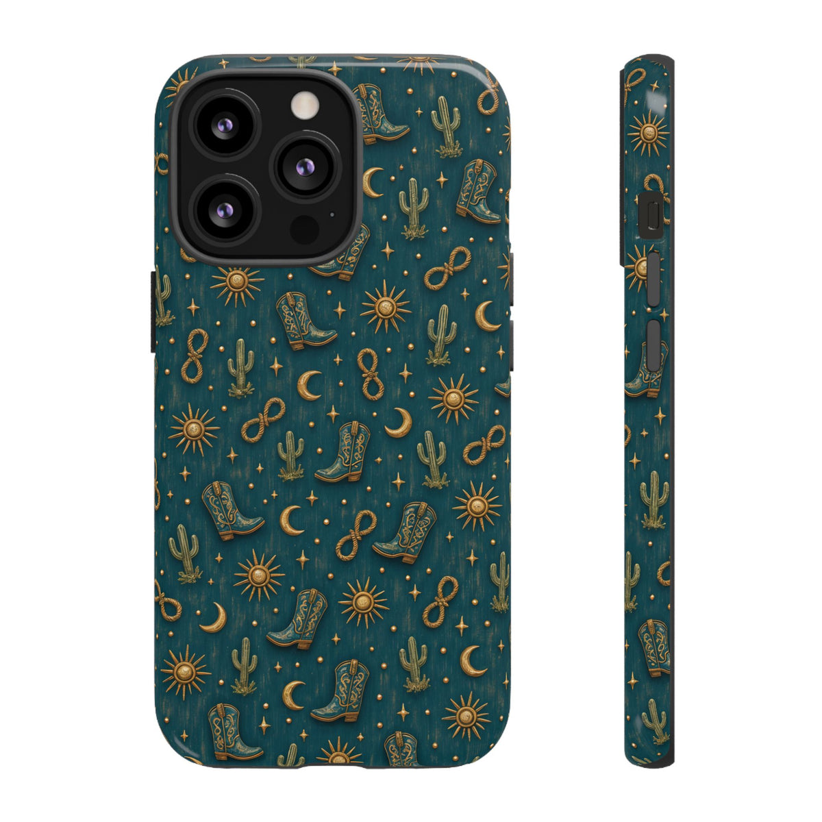 Teal Western Charms Tough Case