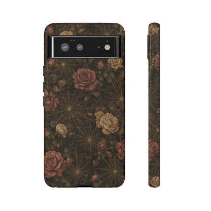 Spiderweb Rose Tough Case