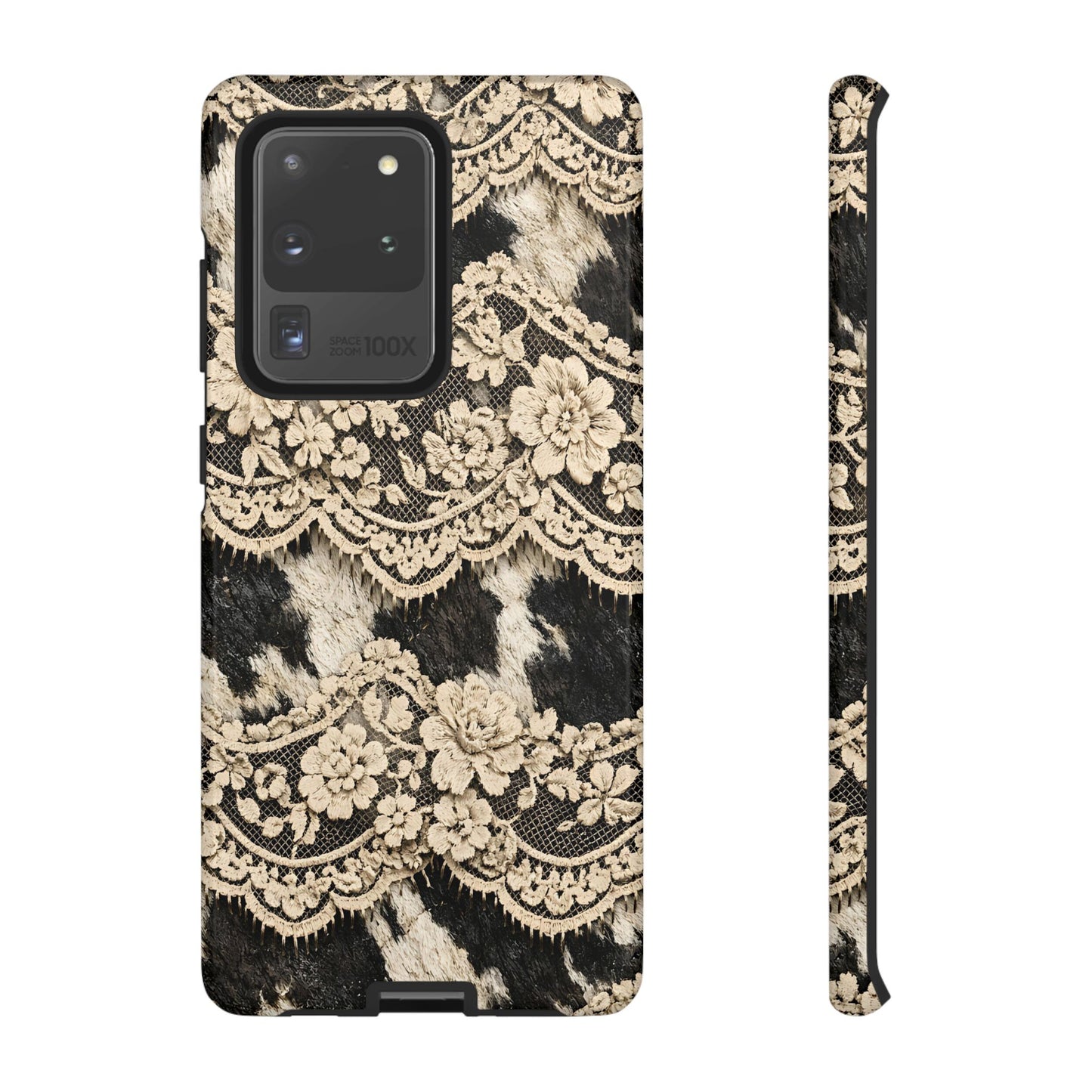 Cowhide Lace Tough Case