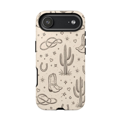 Cowgirl Doodles Tough Case