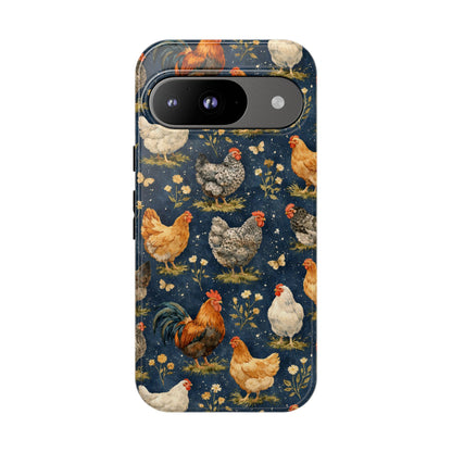 Indigo Chickens Tough Case