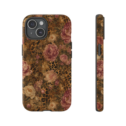 Leopard Floral Tough Case