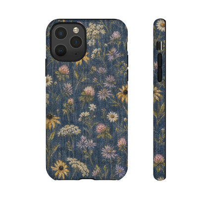 Denim Florals Tough Case