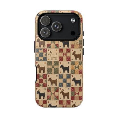 Goat Quilt Magnetic Case