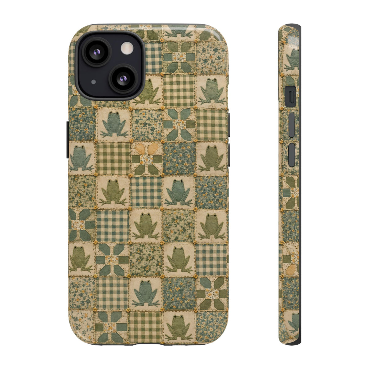 Frog Quilt Tough Case