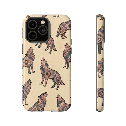 Rose Aztec Wolf Tough Case