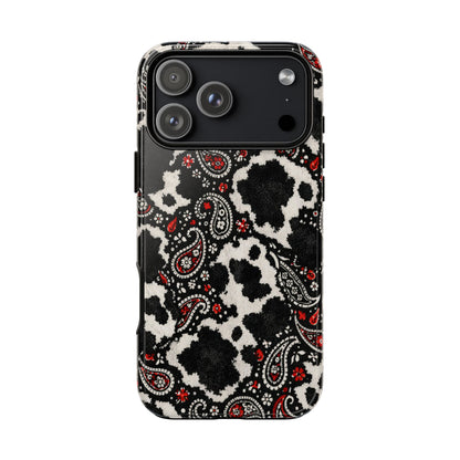 Paisley Cowhide Tough Case