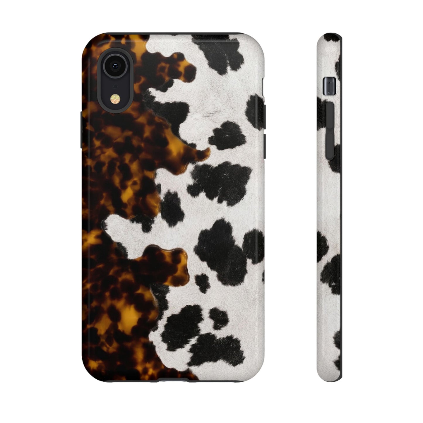 Tortoiseshell + Cowhide Tough Case