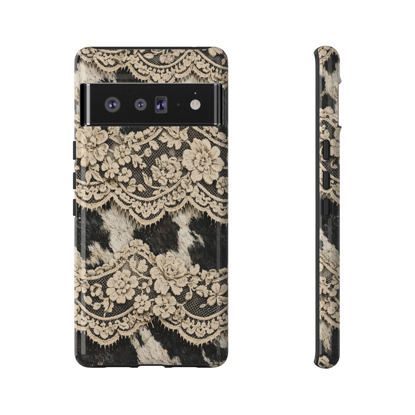 Cowhide Lace Tough Case