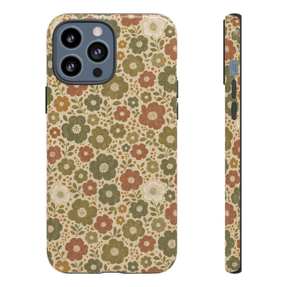 Retro Poppy Field Tough Case