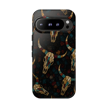 Stained Bull Skull Tough Case