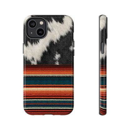 Cowhide + Serape Stripe Tough Case