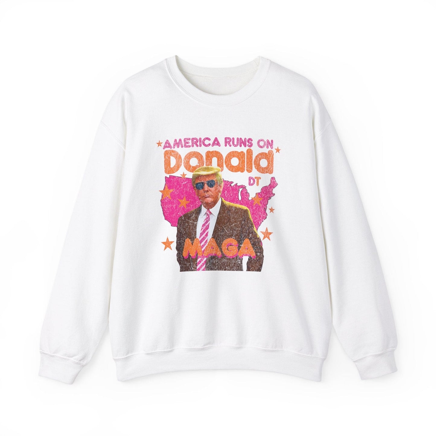 America Runs on Donald - Trump 2024 Sweatshirt