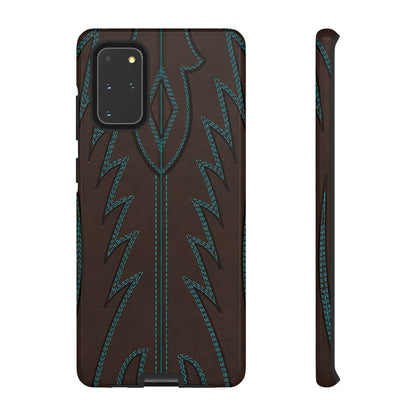Boot Closeup Brown Turquoise Tough Case