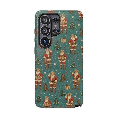 Retro Cowboy Santa Tough Case