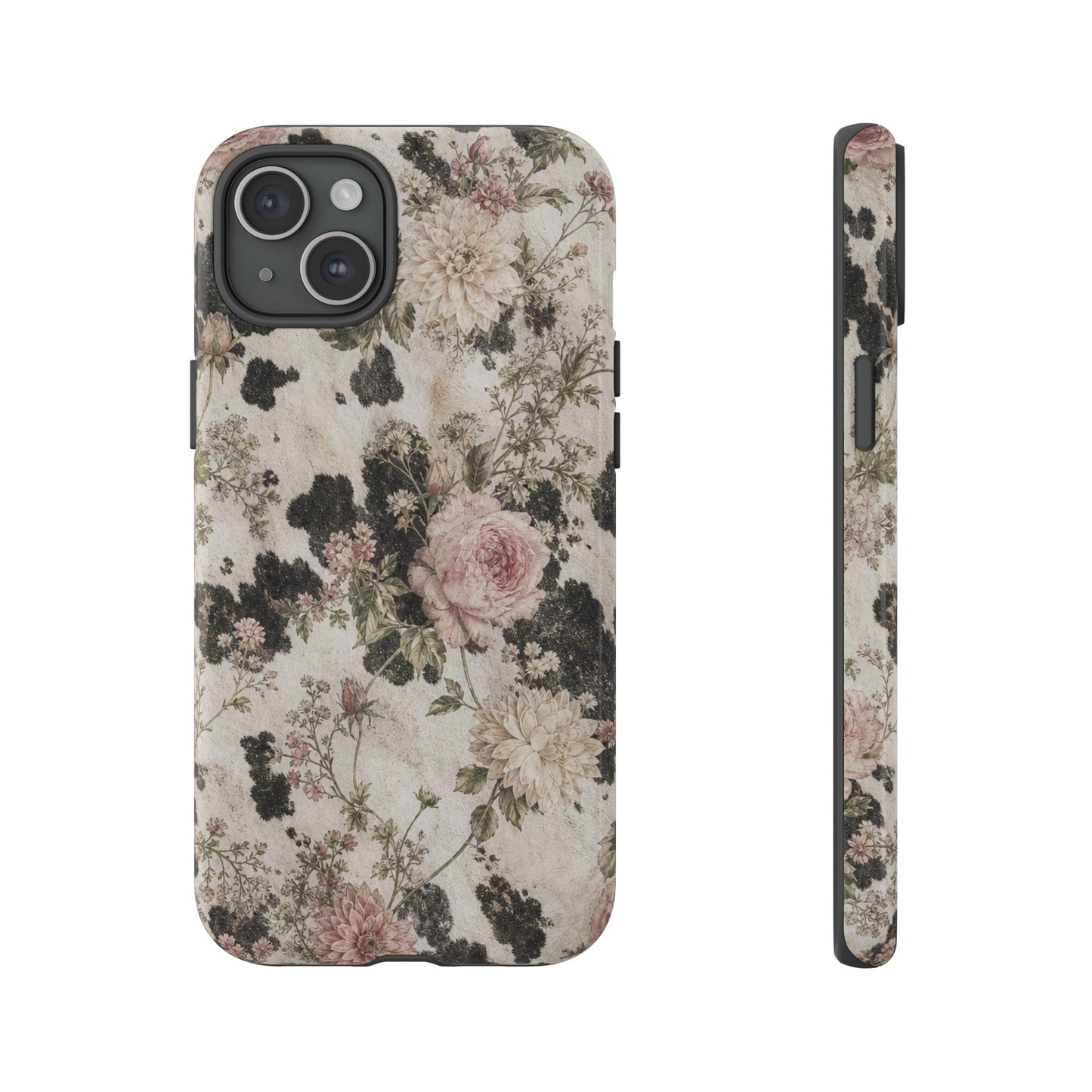 Floral Cowhide Tough Case