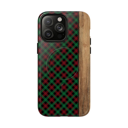 Red Green Plaid Magnetic Case