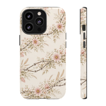 Floral Barbed Wire Tough Case