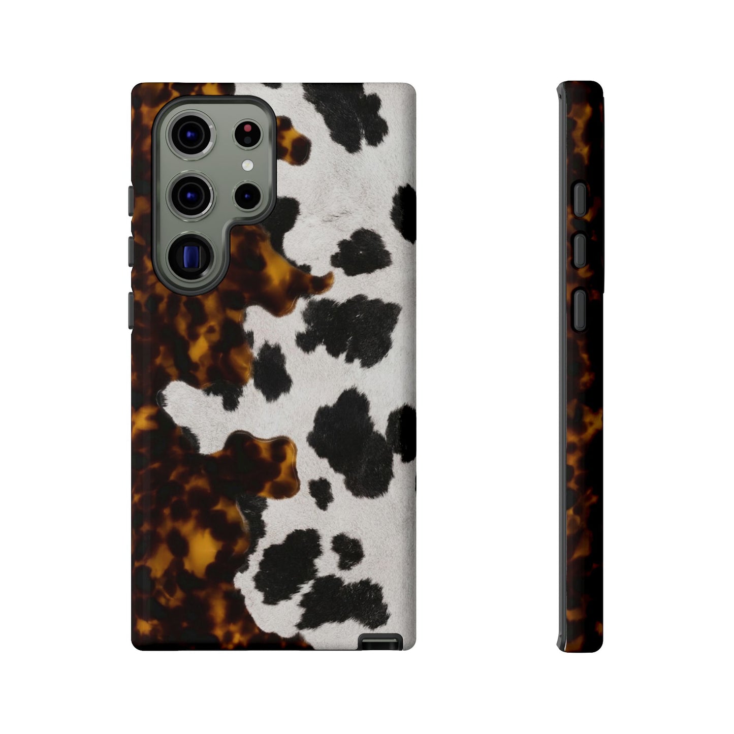 Tortoiseshell + Cowhide Tough Case