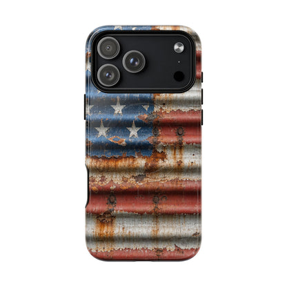 Rustic Flag Magnetic Case