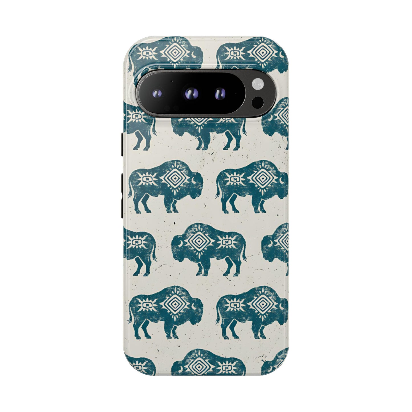 Teal Aztec Buffalo Tough Case
