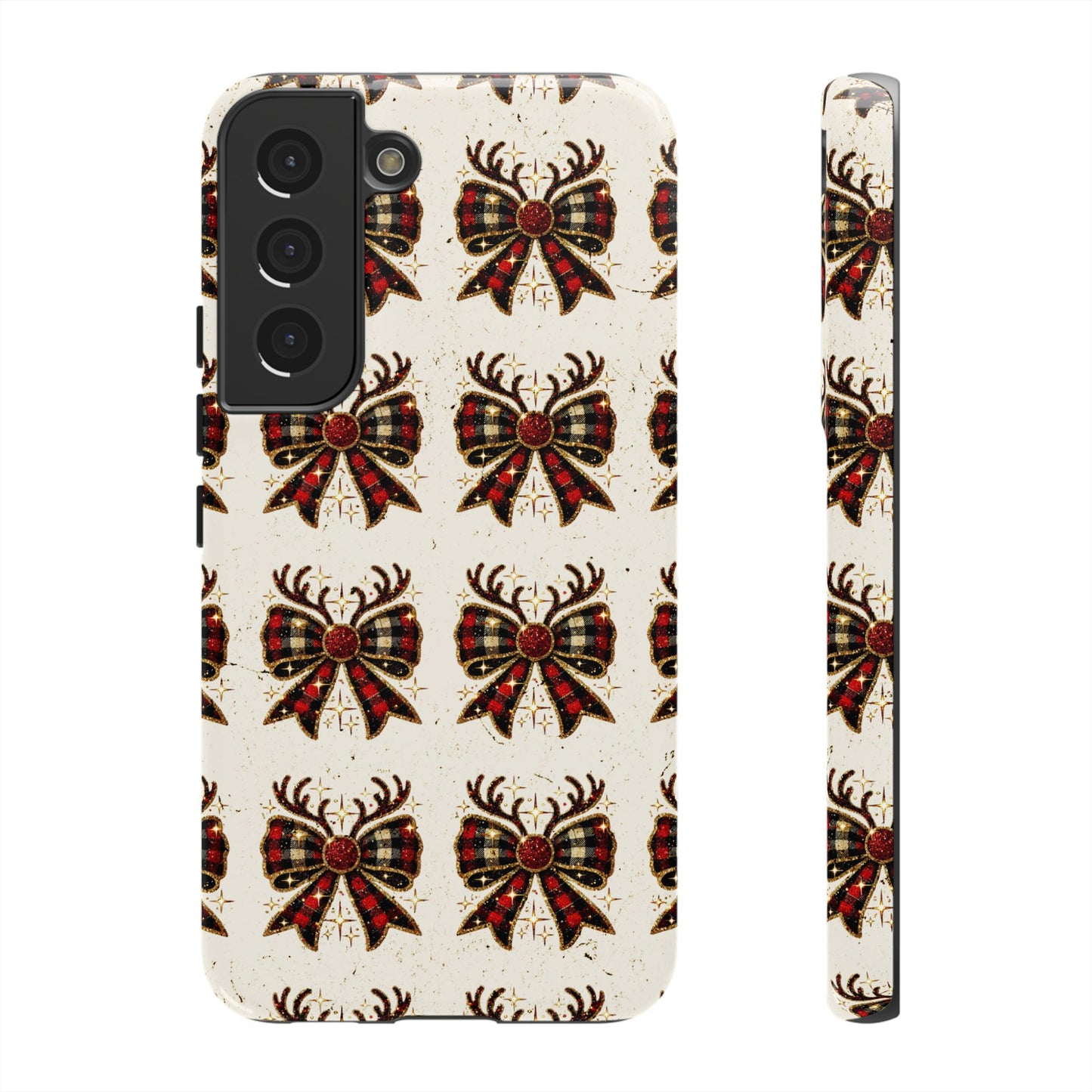Christmas Antlers + Bows Tough Case