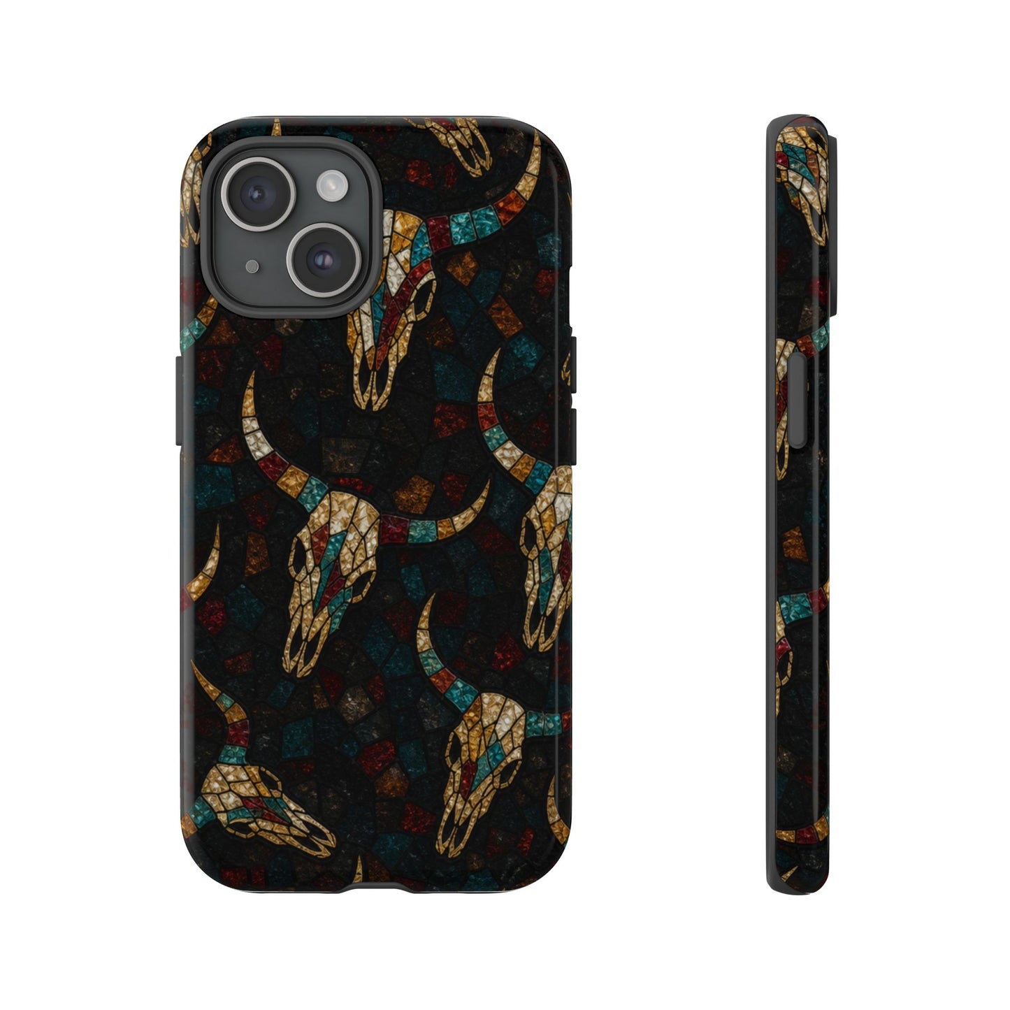 Stained Bull Skull Tough Case