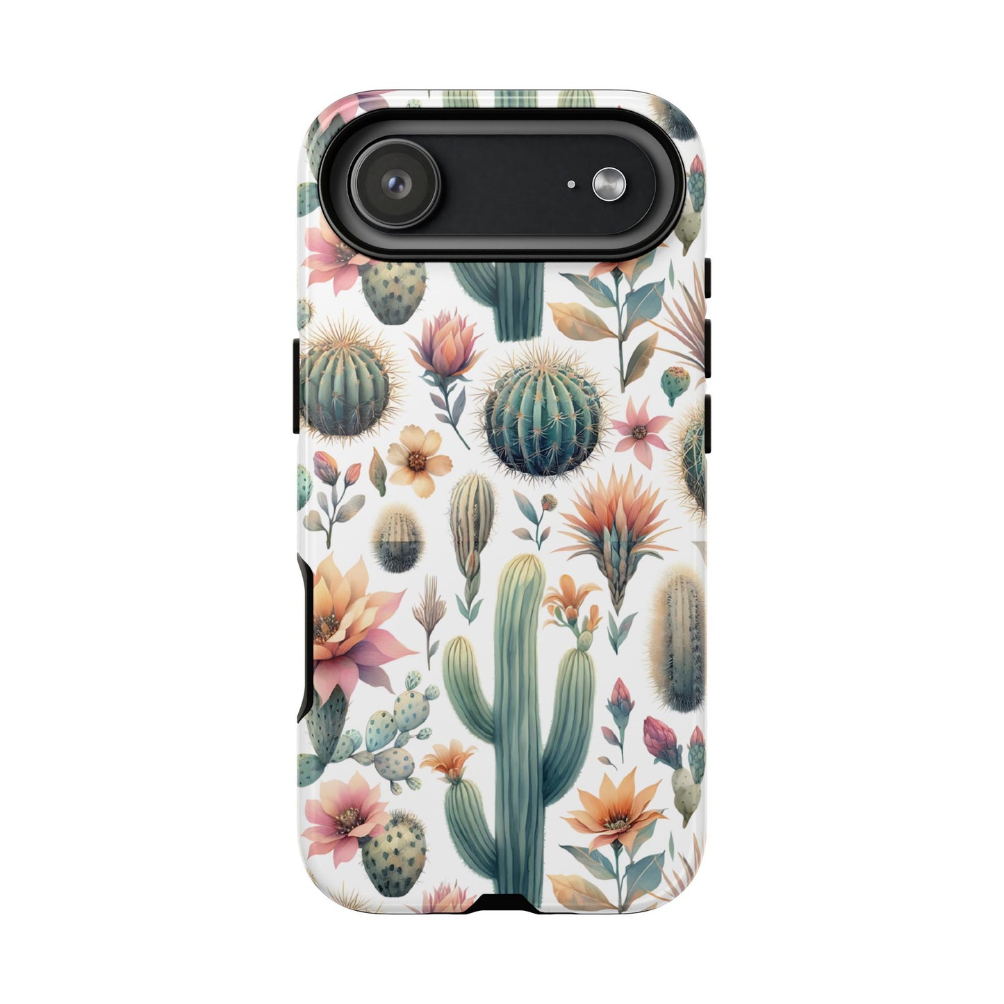 Floral Cactus Tough Phone Case
