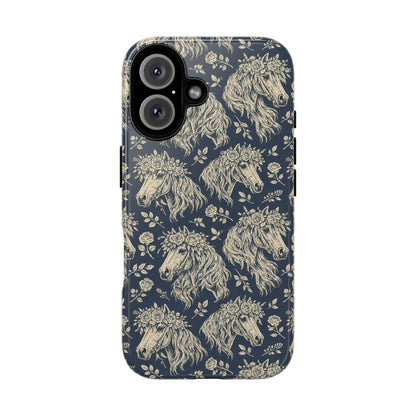 Floral Horses Tough Case