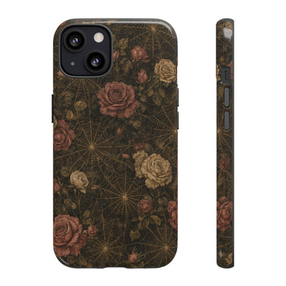 Spiderweb Rose Tough Case