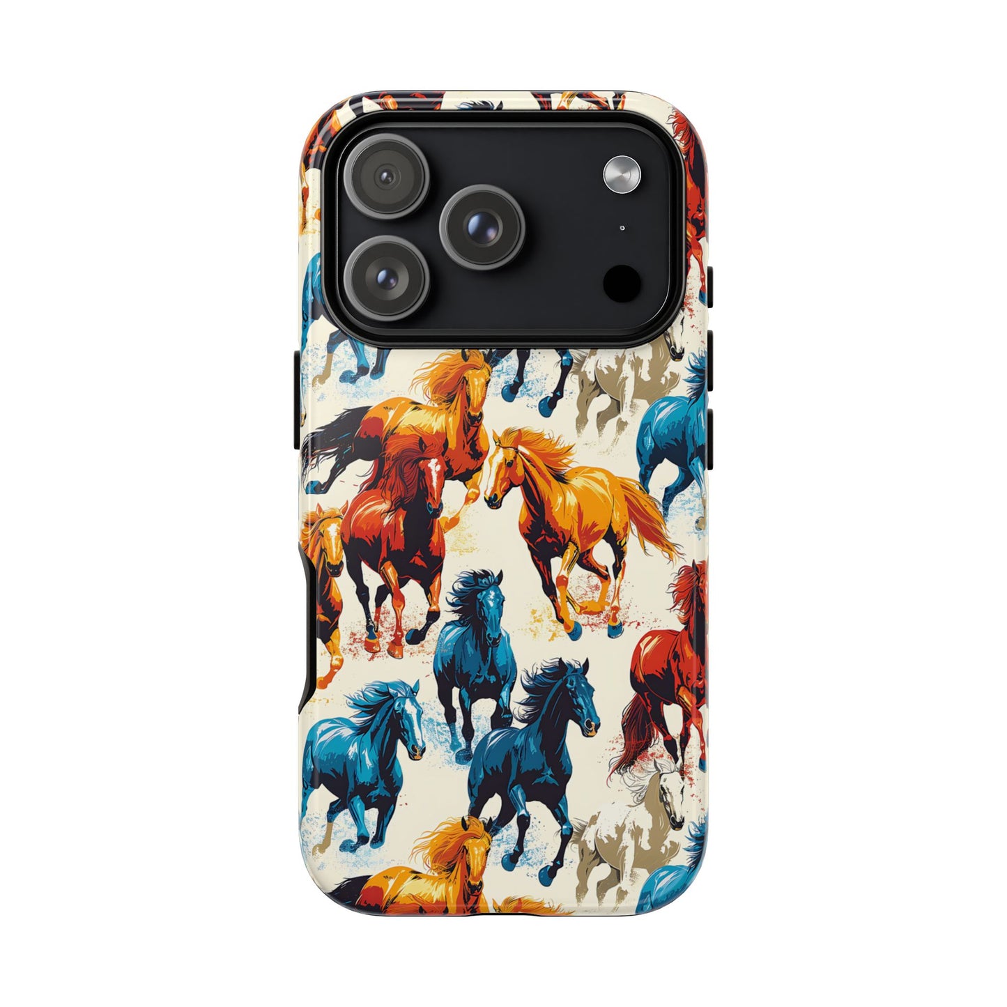 Colorful Horses Tough Phone Case