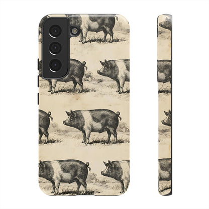 Vintage Pigs Tough Case