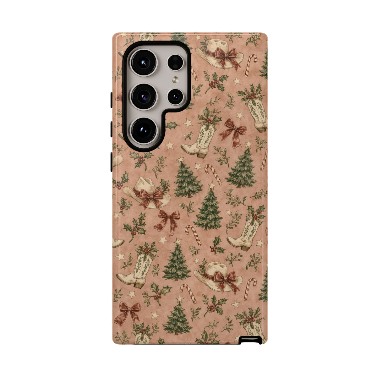 Pink Cowgirl Christmas Tough Case