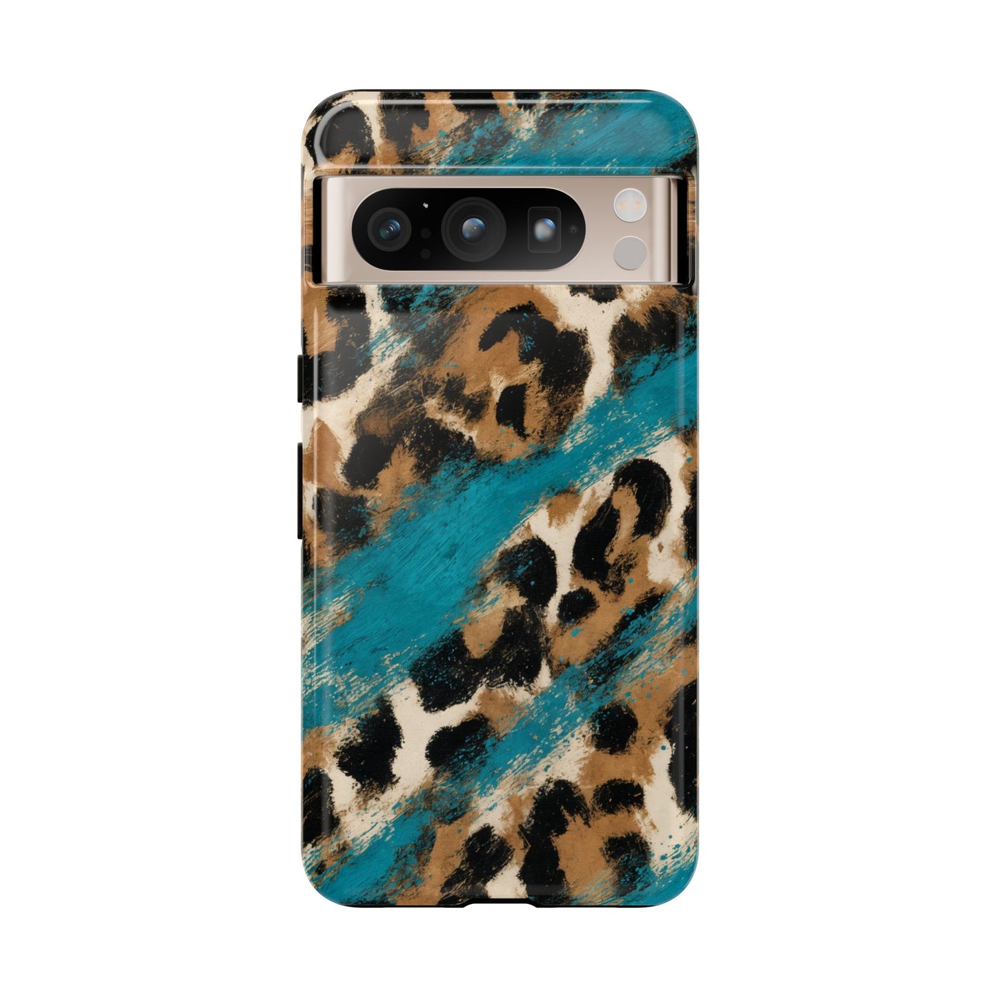 Turquoise Leopard Tough Case