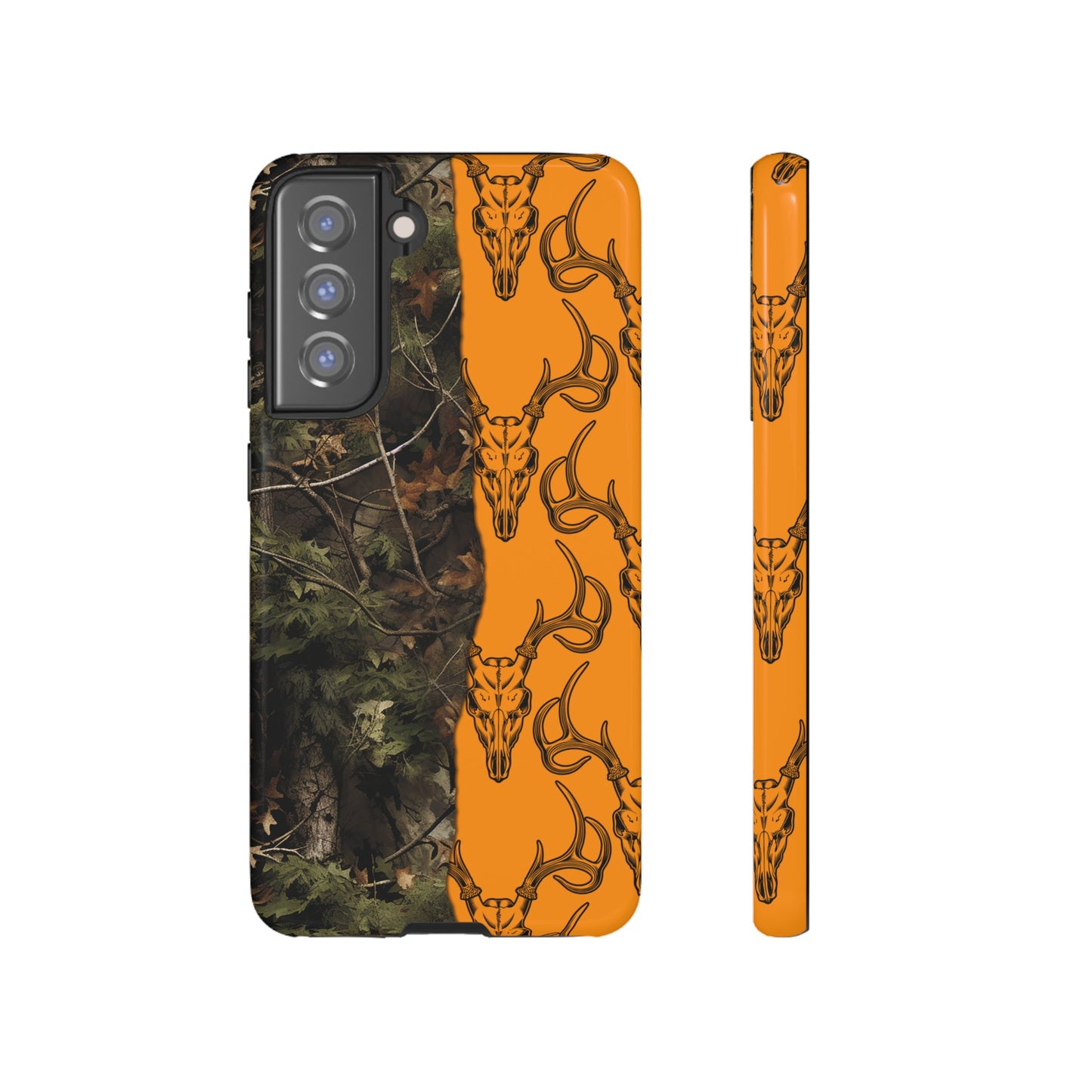 Camo Deer Skulls Orange Tough Case