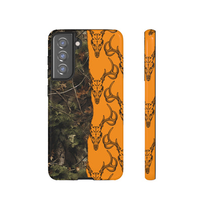 Camo Deer Skulls Orange Tough Case