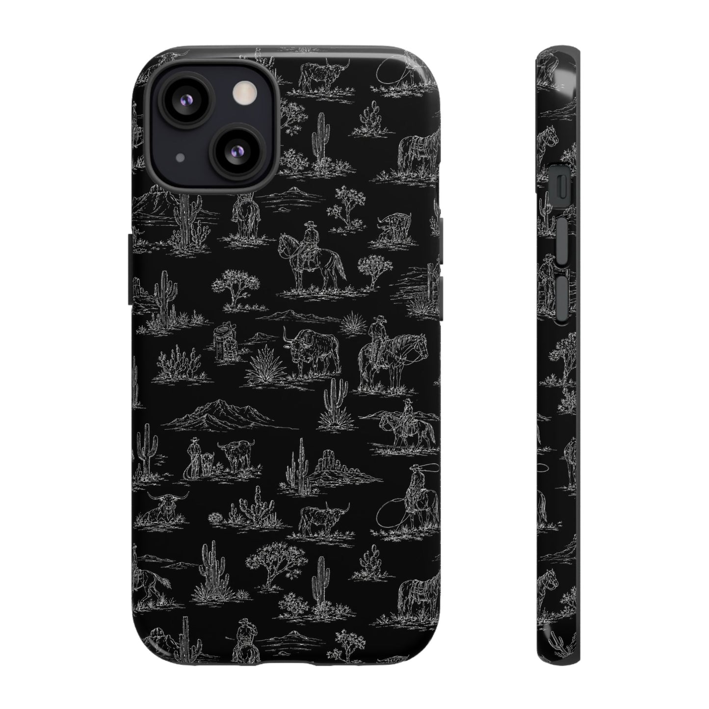 Midnight Toile Tough Case