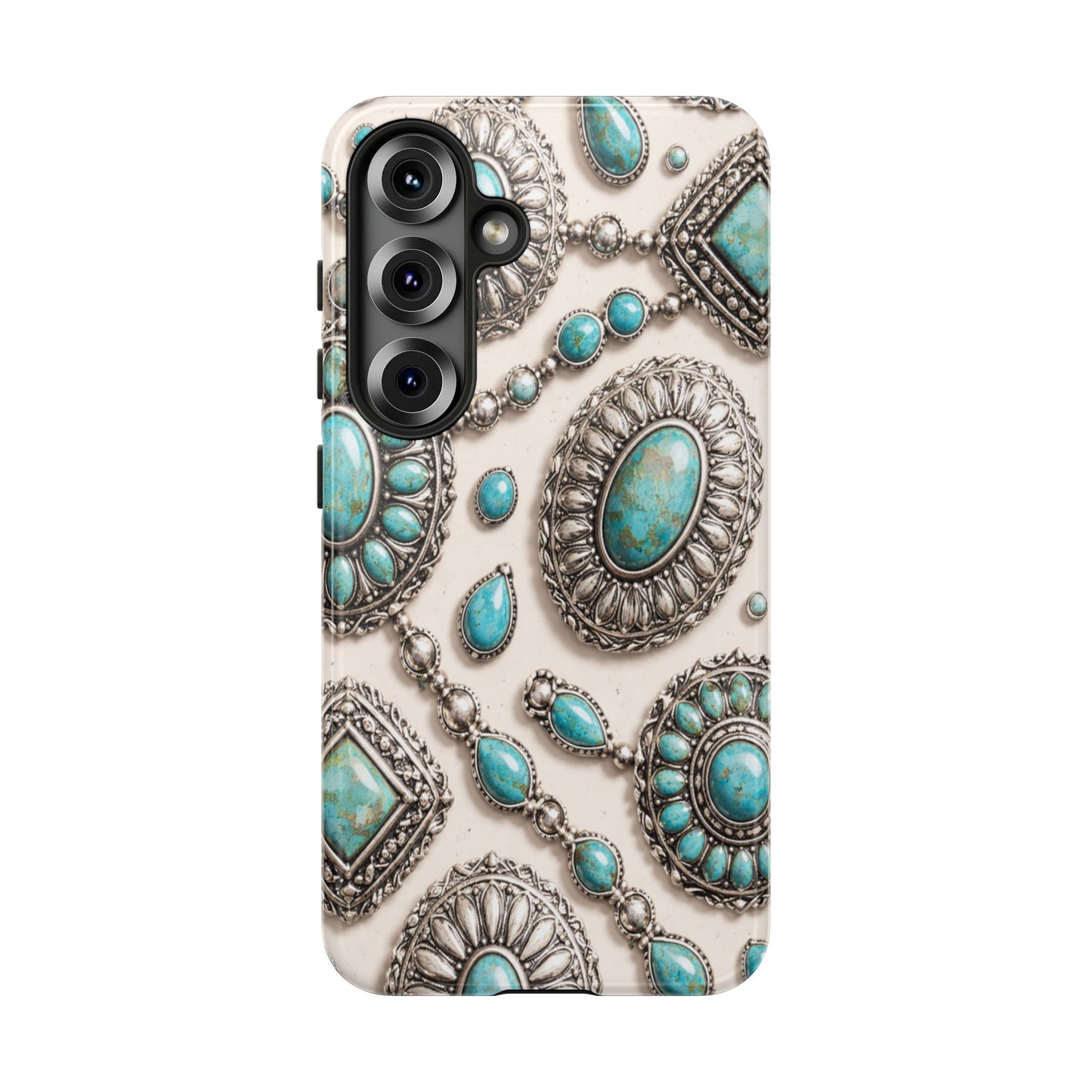 Turquoise Silver Concho Tough Case