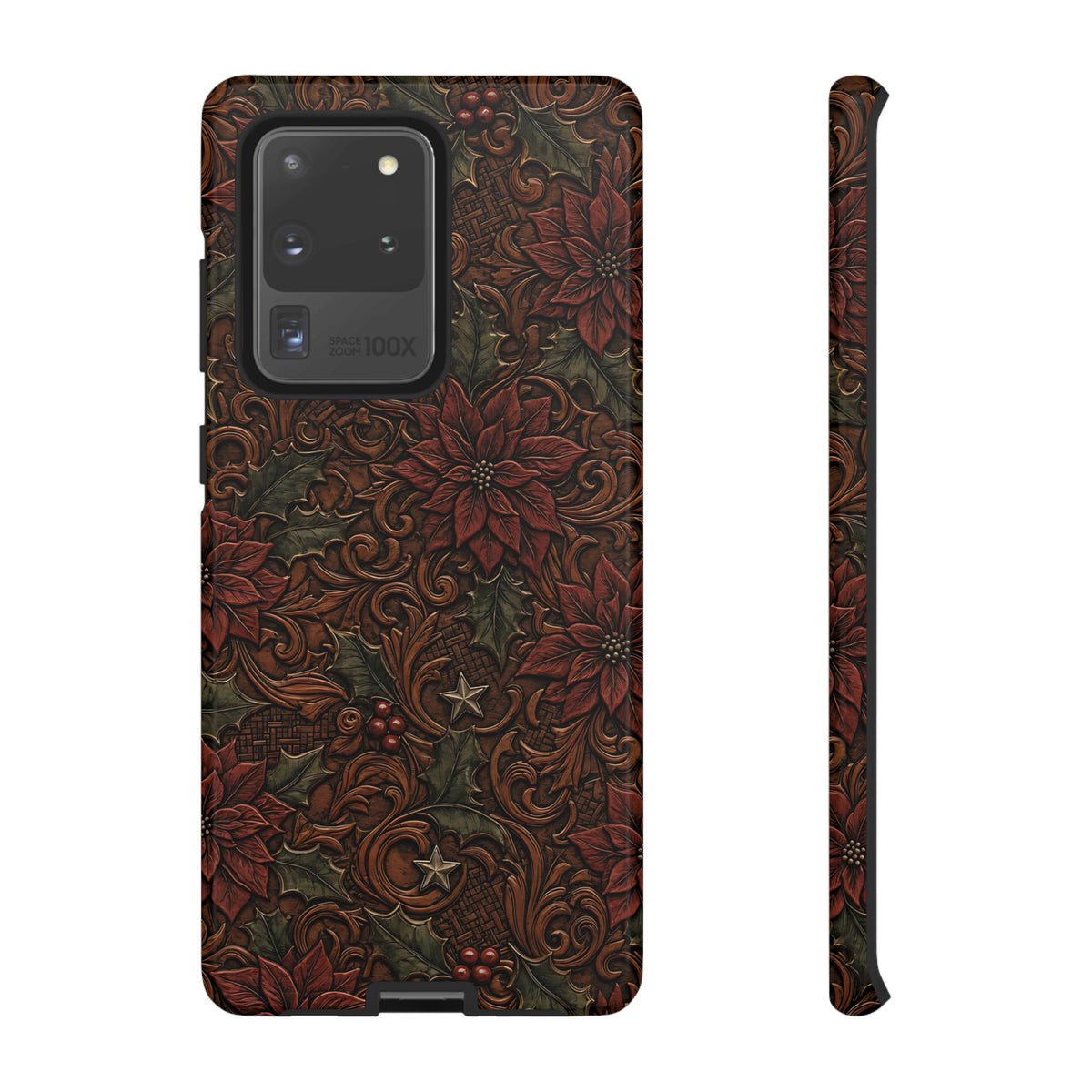 Tooled Poinsettia Tough Case